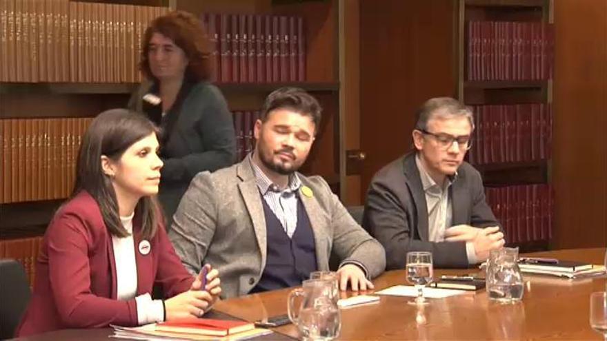 Tercer encuentro de los equipos negociadores del PSOE con ERC