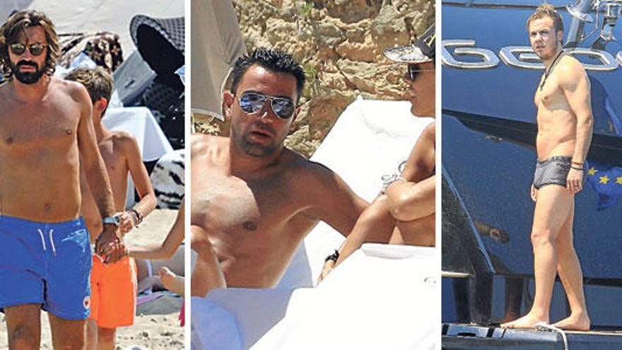 Pirlo, Xavi y Götze eligen Eivissa para disfrutar de unos días de vacaciones