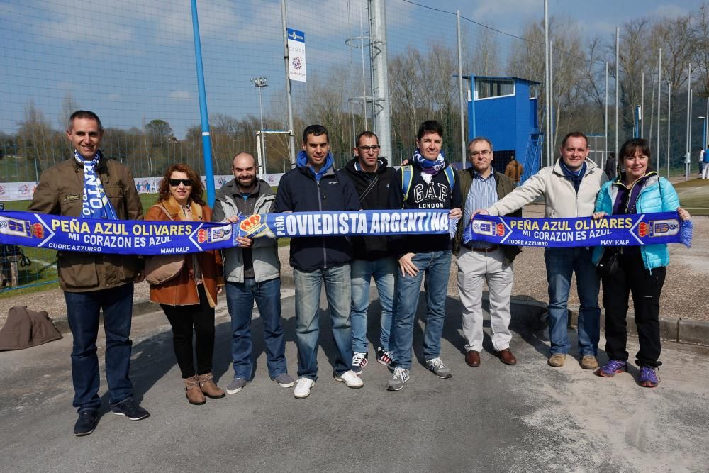 Entrenamiento del Real Oviedo en el Requexón