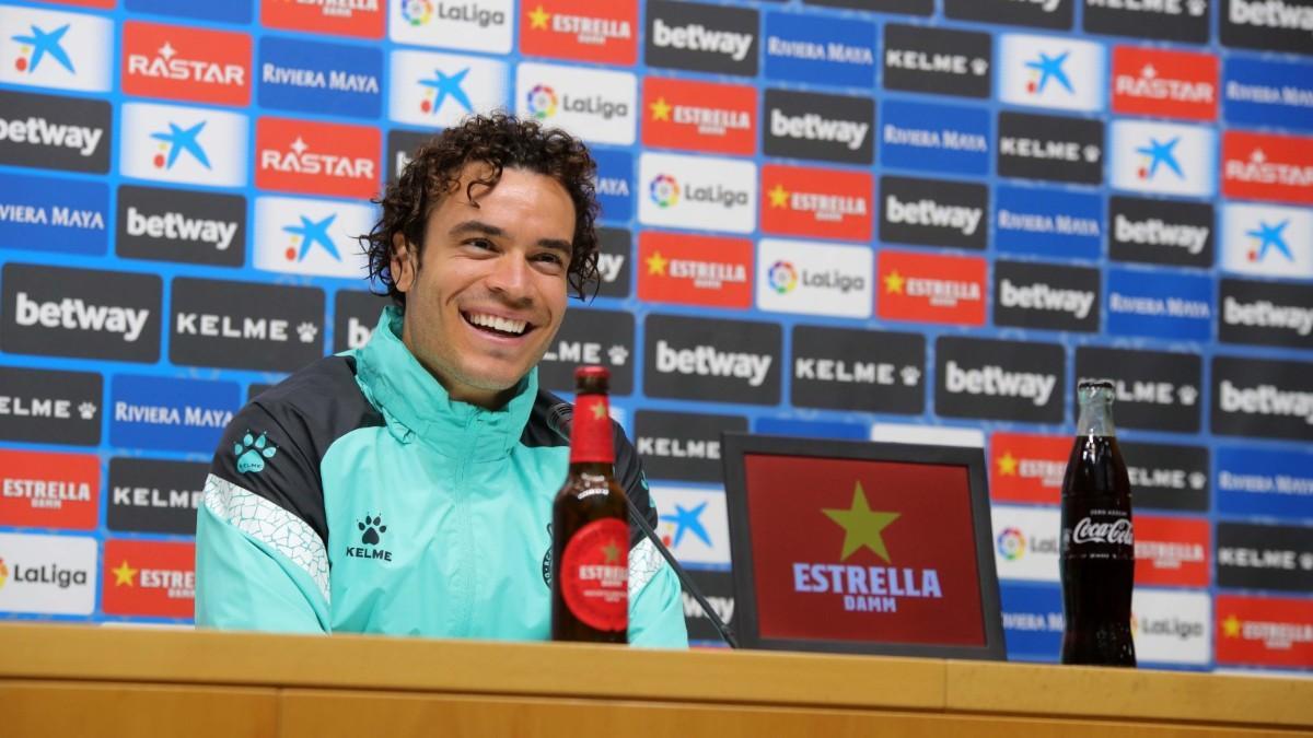 Raúl de Tomás, durante la rueda de prensa