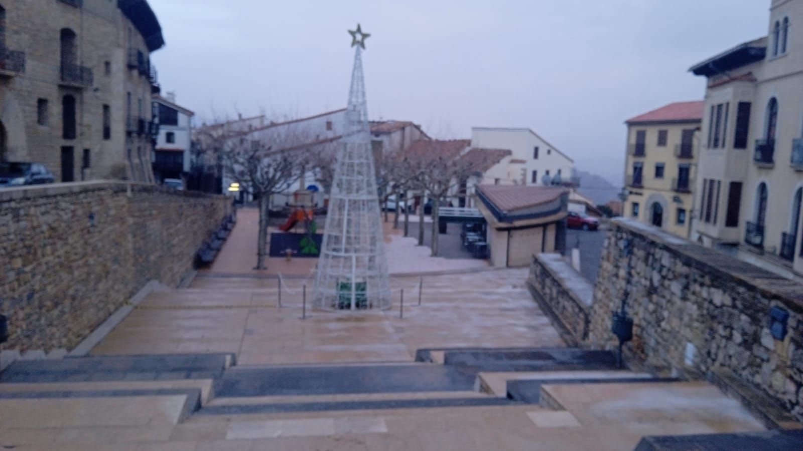 Nieva en Morella y deja bonitas estampas