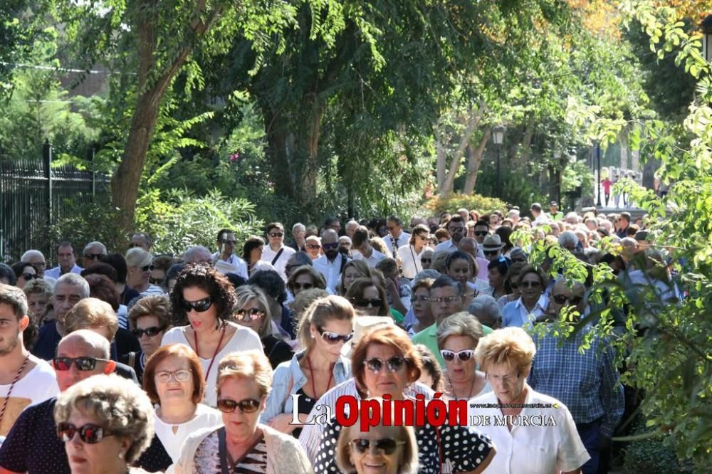 La Virgen de las Huertas llega a Lorca para las fiestas