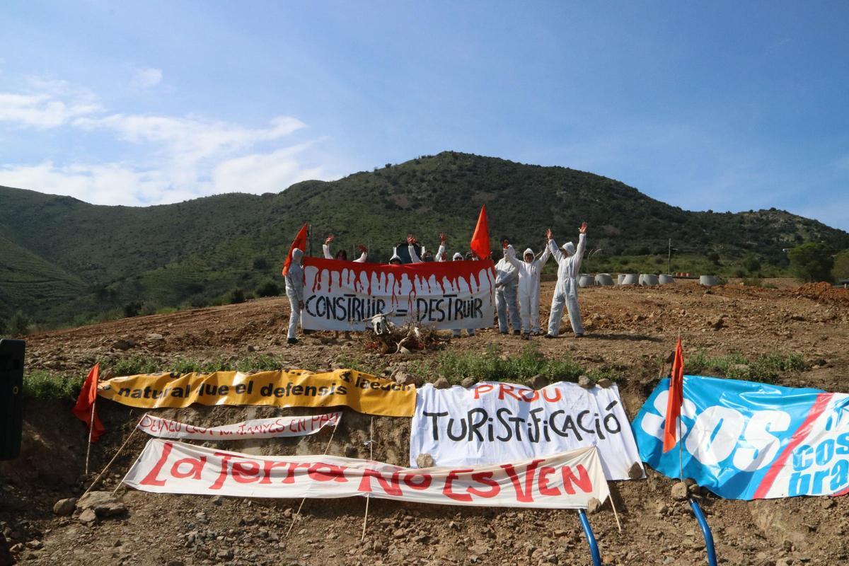 Imatge d'arxiu d'una acció reivindicativa de Salvem l'Empordà.