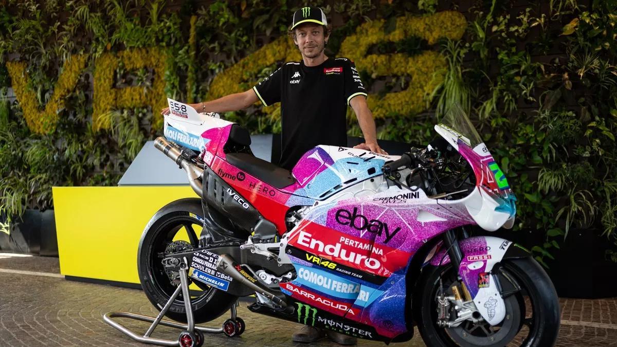 Valentino Rossi, con la Desmosedici de VR46 para Mugello