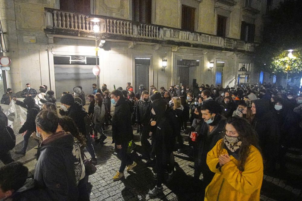 Nova manifestació per l'empresonament de Pablo Hasél a Girona