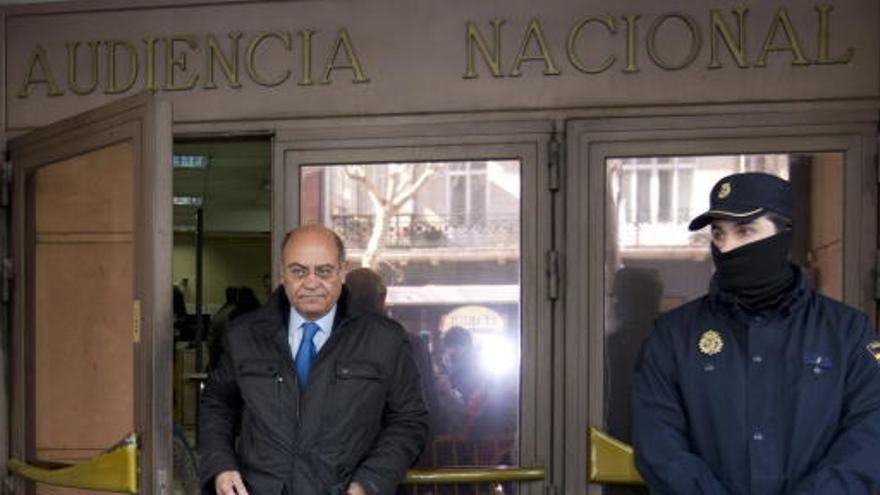 Gerardo Díaz Ferrán, tras declarar en la Audiencia Nacional.