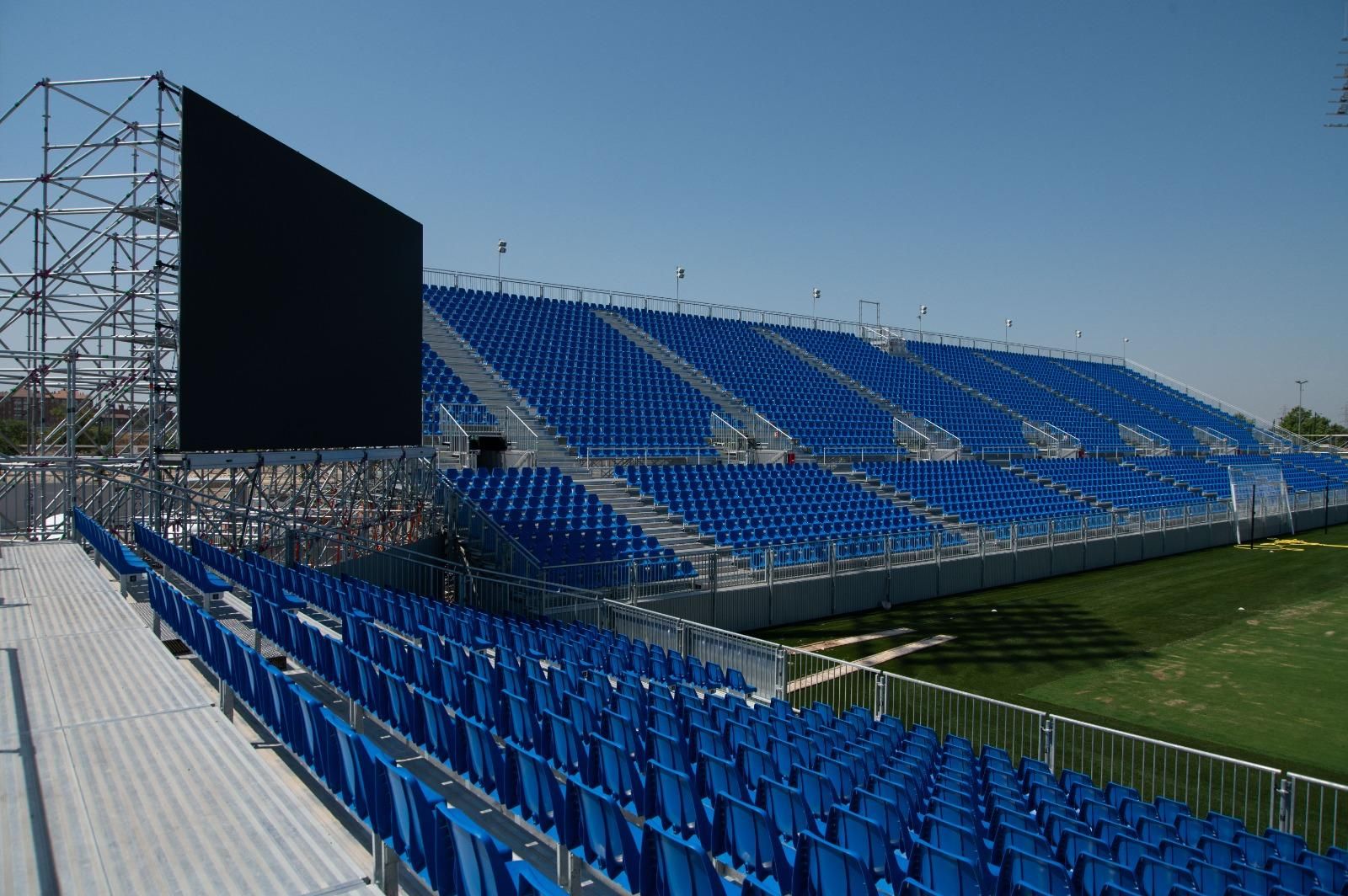 En imágenes | Así está el Ibercaja Estadio a pocos días de su inauguración en un amistoso