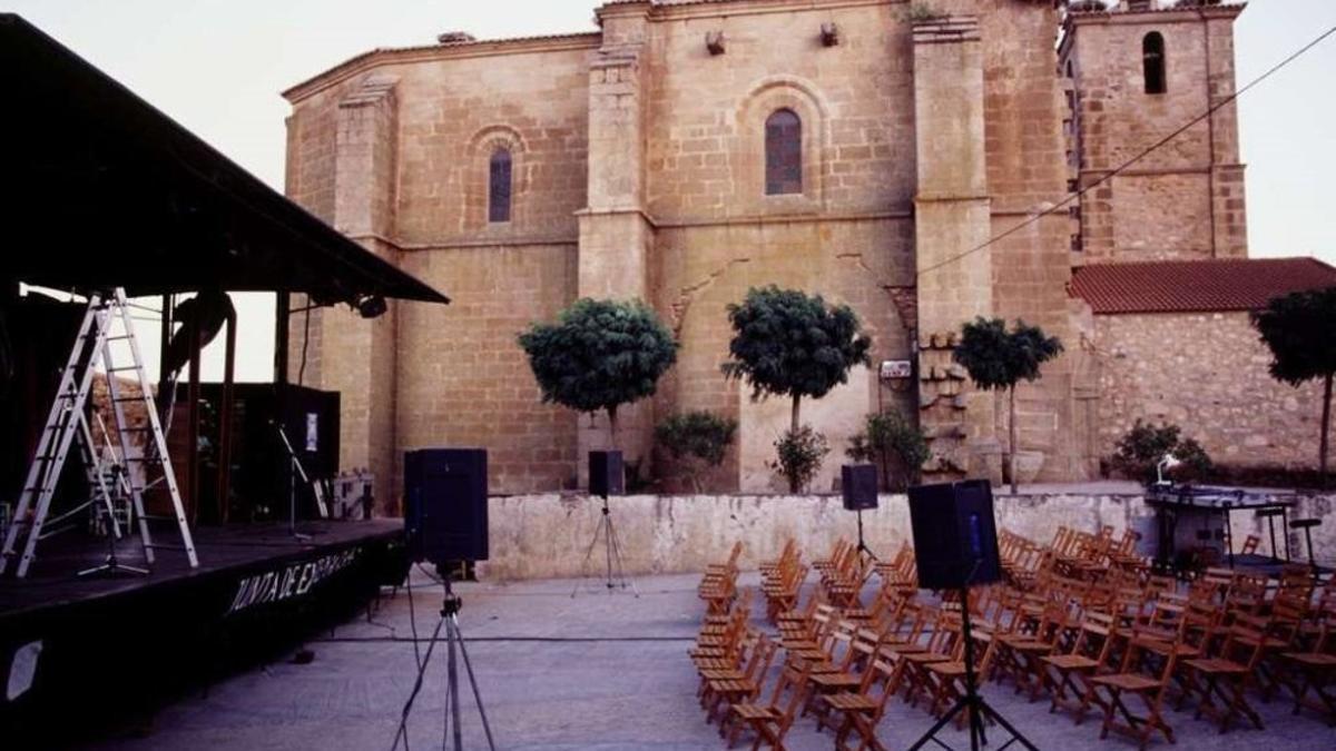 Un escenario móvil de la Junta de Extremadura.