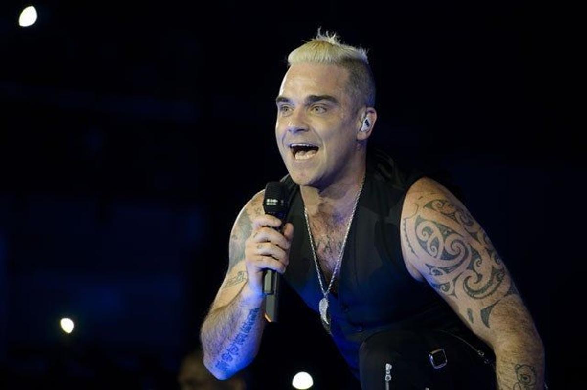 Robbie Williams, incansable en su concierto en Madrid