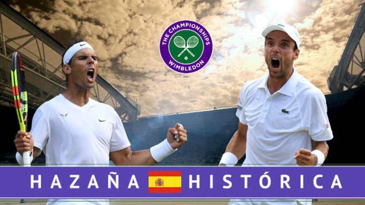 Hazaña histórica: Nadal y Roberto Bautista a un paso de la final de Wimbledon