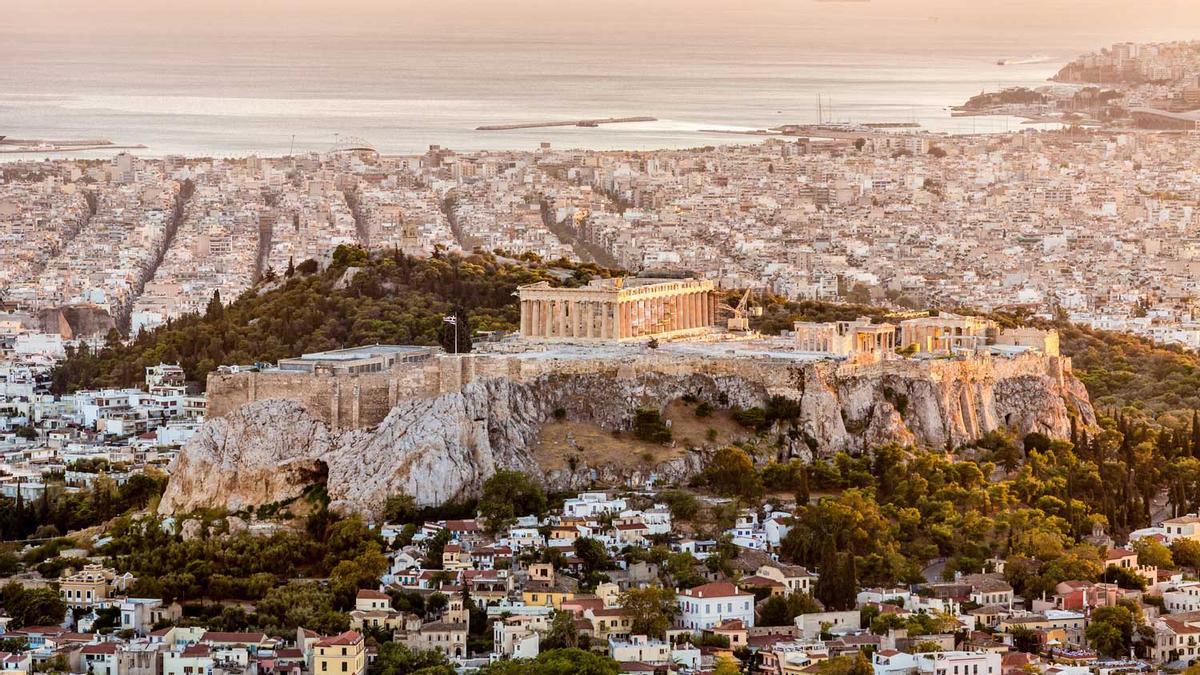 Athens Acropolis at Sunset Greece