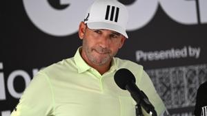 Sergio García, en una conferencia de prensa del LIV Golf Invitational Jeddah 2022.