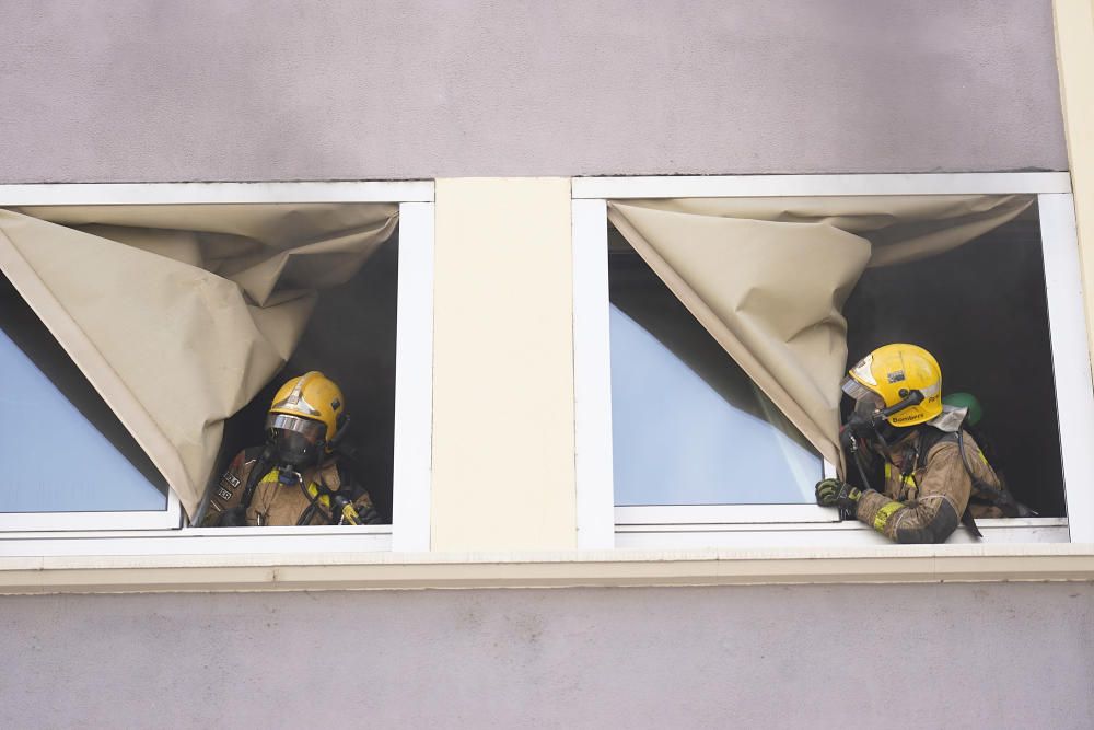 Incendi al col·legi La Salle de Girona