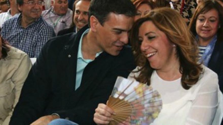 Sánchez hace campaña con Susana Díaz en Andalucía