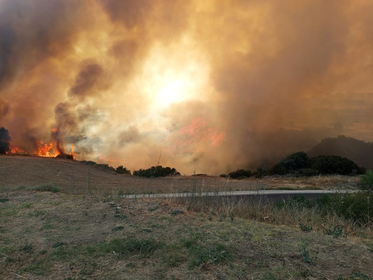 Incendio forestal de Orés.