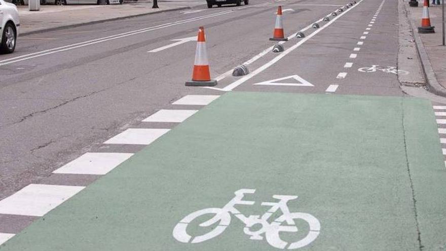 Comienza la ampliación de los carriles bici en San Juan de la Cruz y Valle de Broto