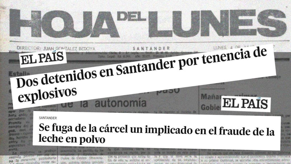 Algunos de los titulares que protagonizó años antes de conocer a Adela.