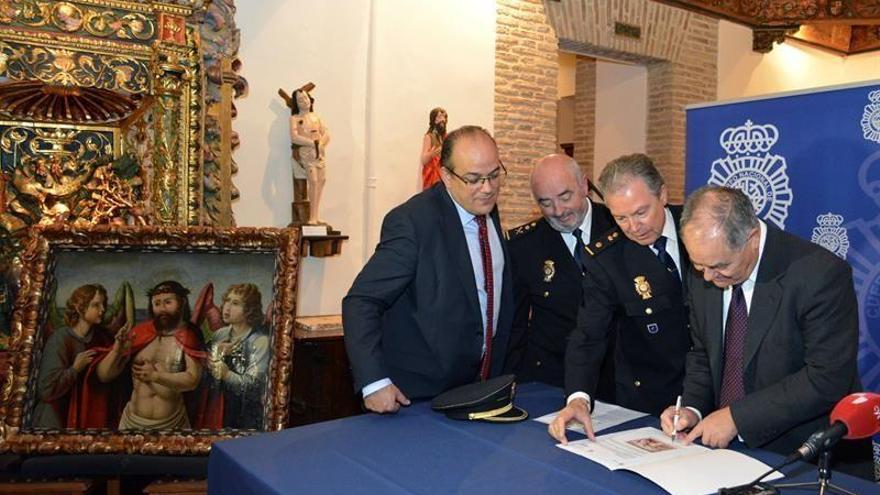 Recuperan en Zaragoza una tabla del siglo XVI robada en Palencia en 1979