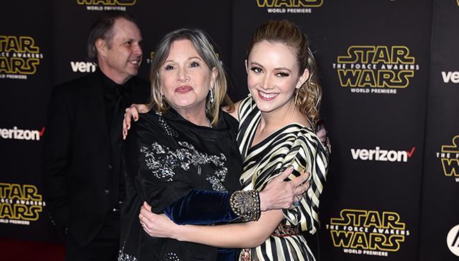 Billie Lourd junto a su madre