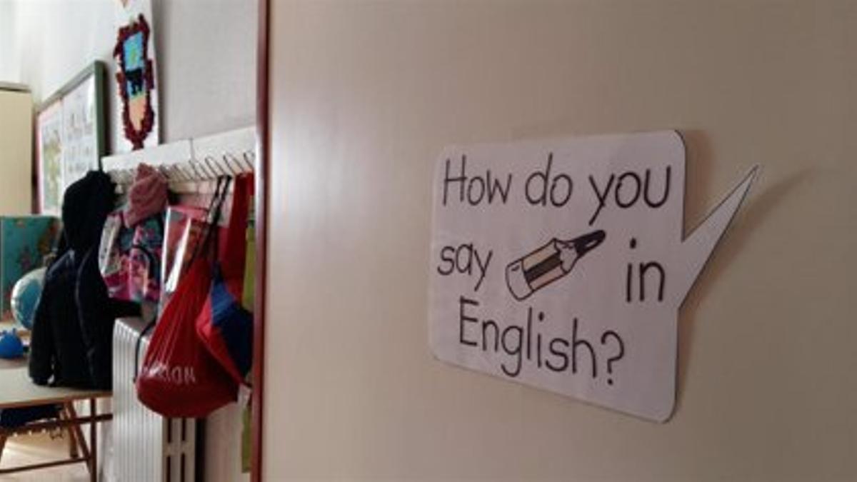 Un aula de inglés.