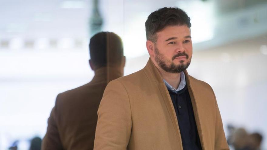 El portavoz de ERC en el Congreso, Gabriel Rufián.