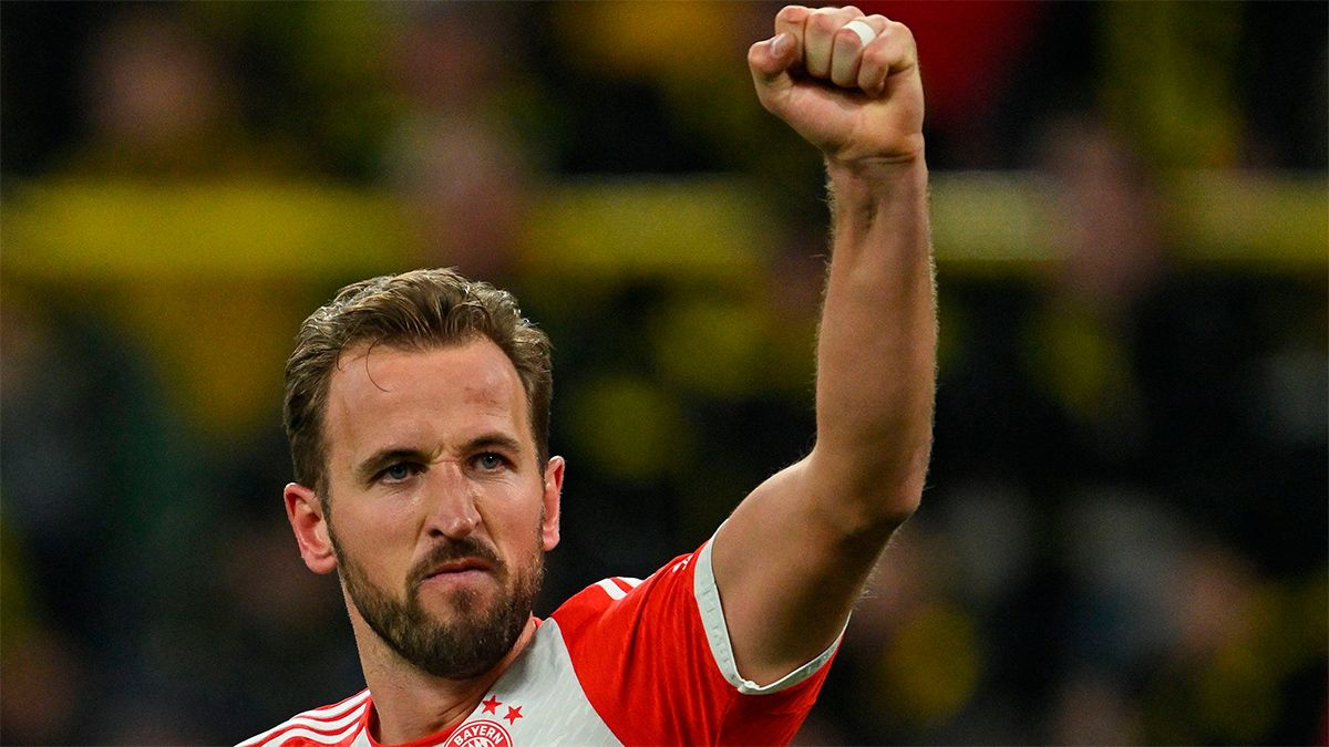 Harry Kane marcó un hat-trick ante el Dortmund