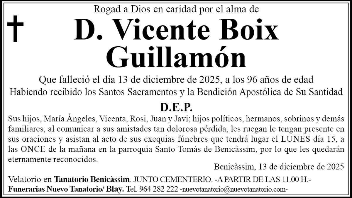 D. Vicente Boix Guillamón