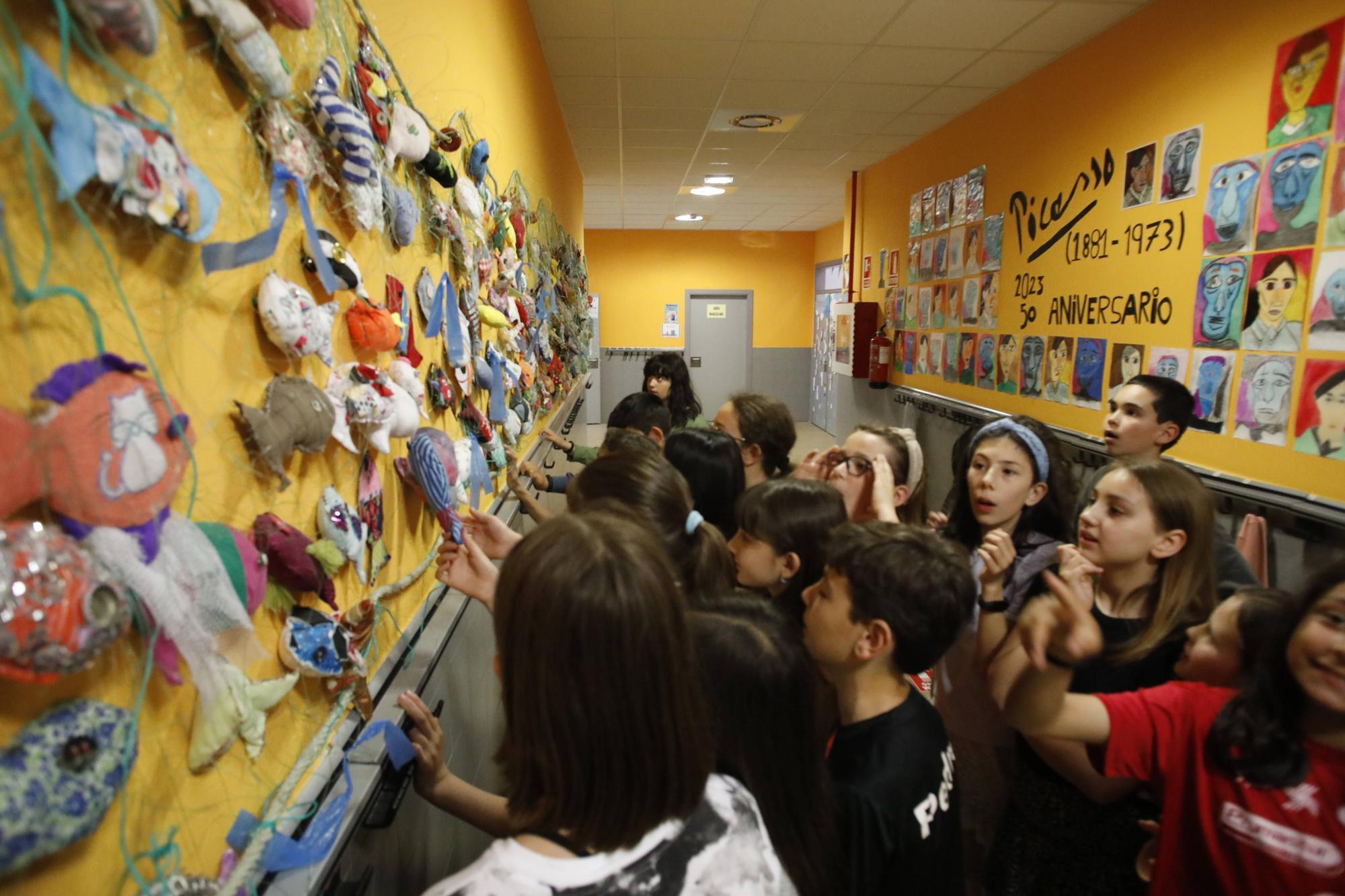 En imágenes: El colegio Jovellanos de Gijón conquista Europa con su proyecto "La mar de peces"