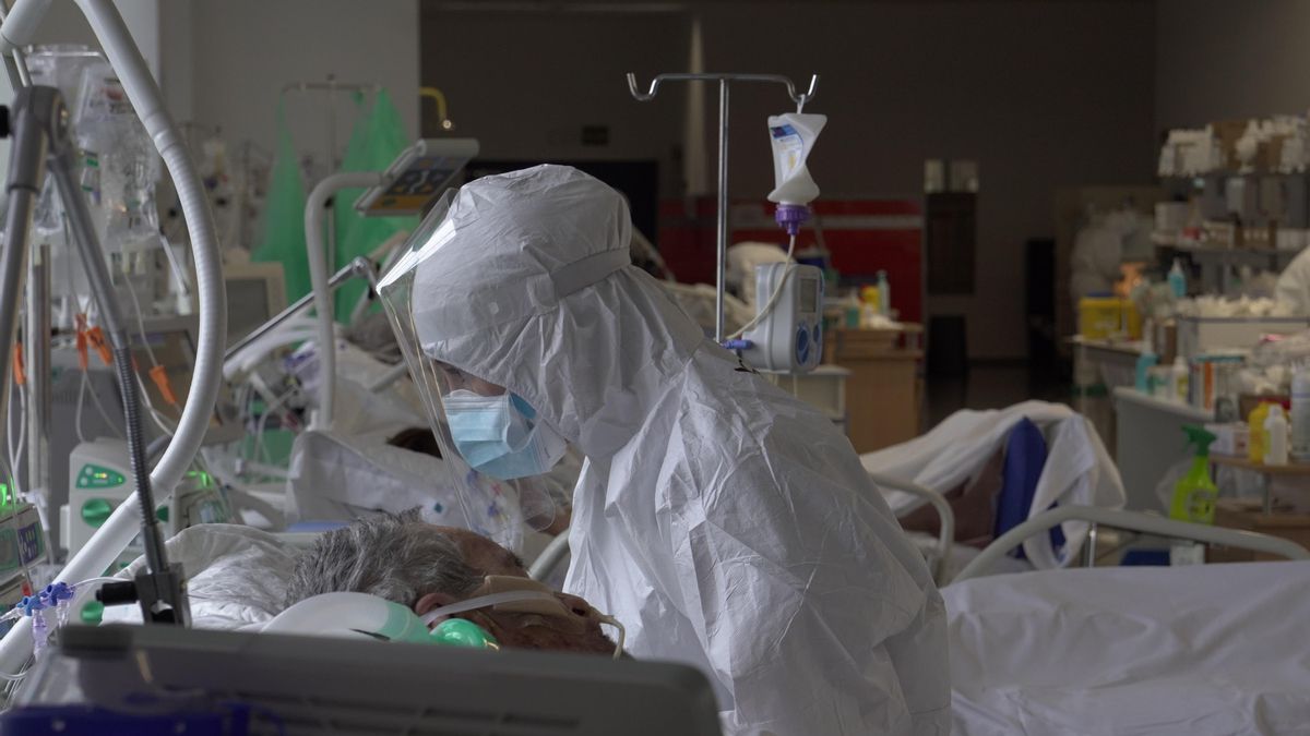 Una unidad COVID en un hospital
