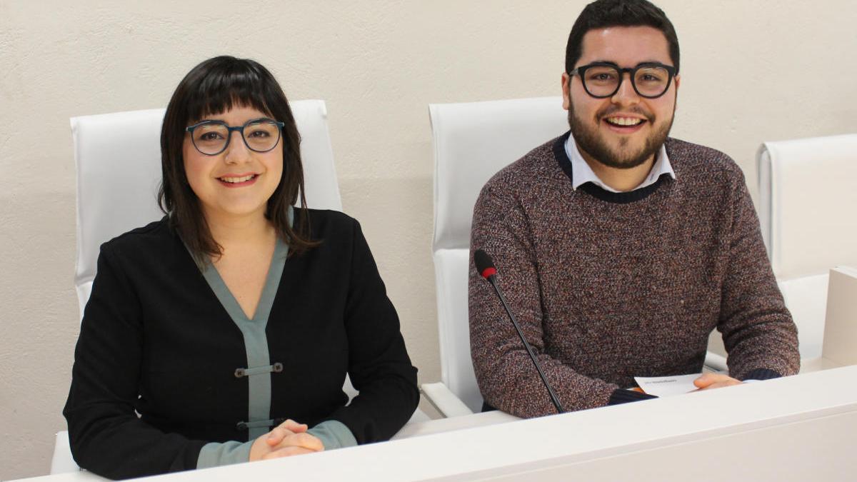 Paloma Alberola y Nico Calabuig, concejales de Compromís en Ontinyent