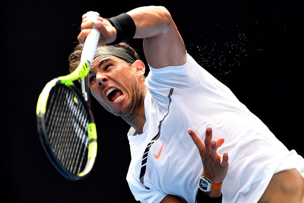 Debut de Rafa Nadal en el Open de Australia