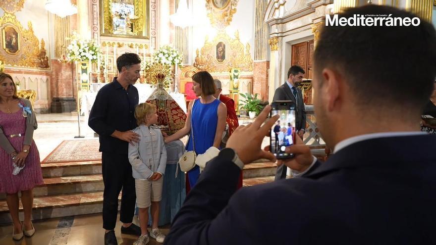 La basílica del Lledó acoge el paso por el manto de los niños y niñas de Primera Comunión