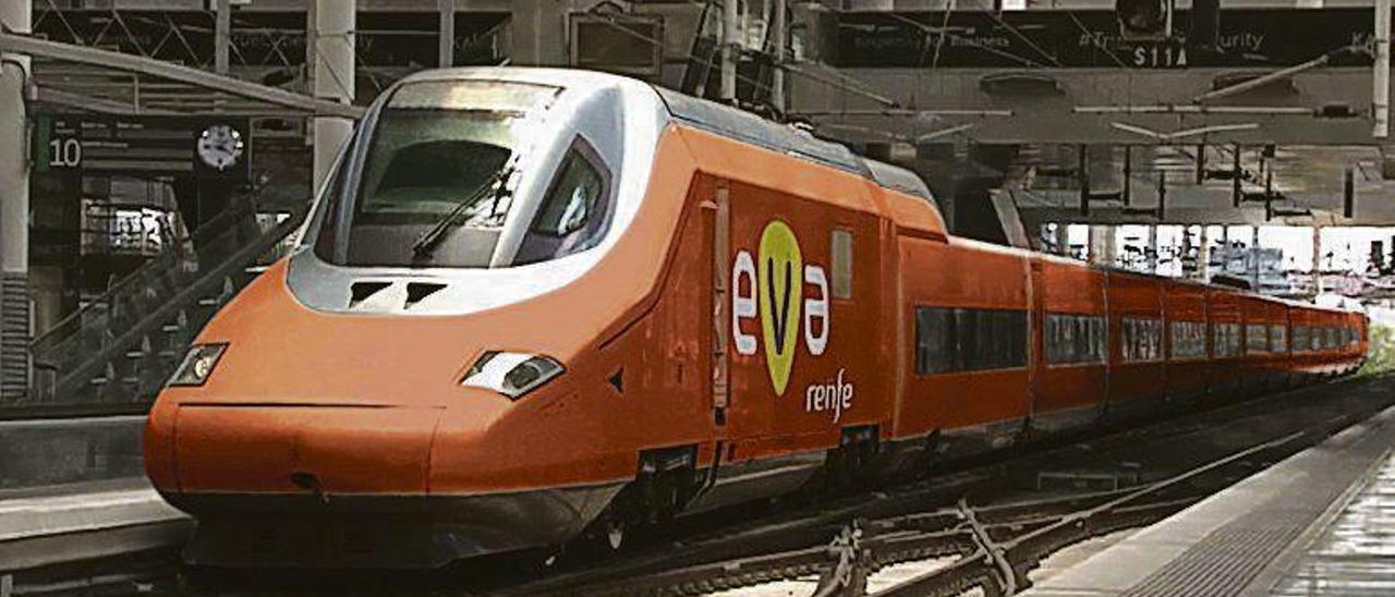 Modelo del tren EVA.