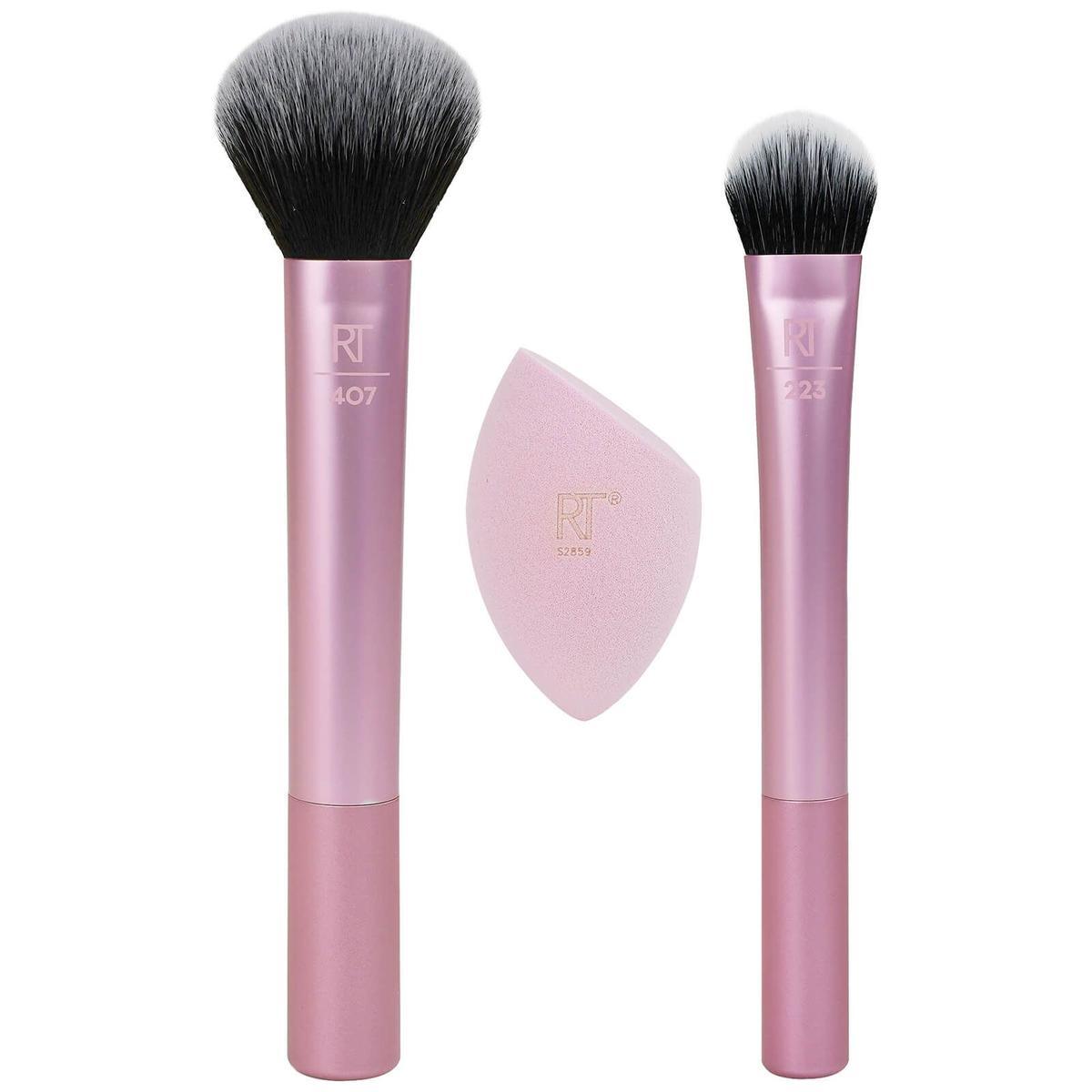 Set de brochas y esponja de maquillaje para rostro de Real Techniques