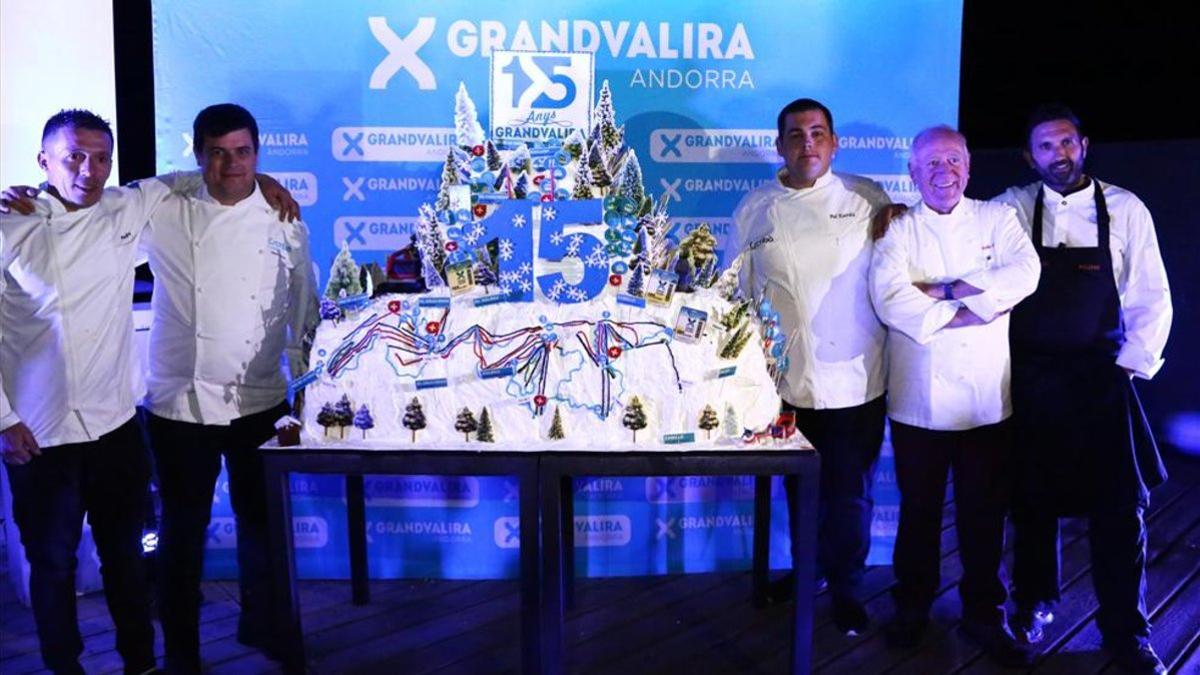 Pastel conmemorativo de Escribà  de los 15 años de Grandvalira