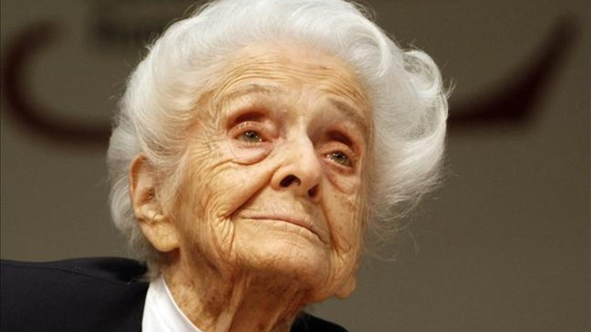 Rita Levi Montalcini, en el 2009, cuando cumplió 100 años.