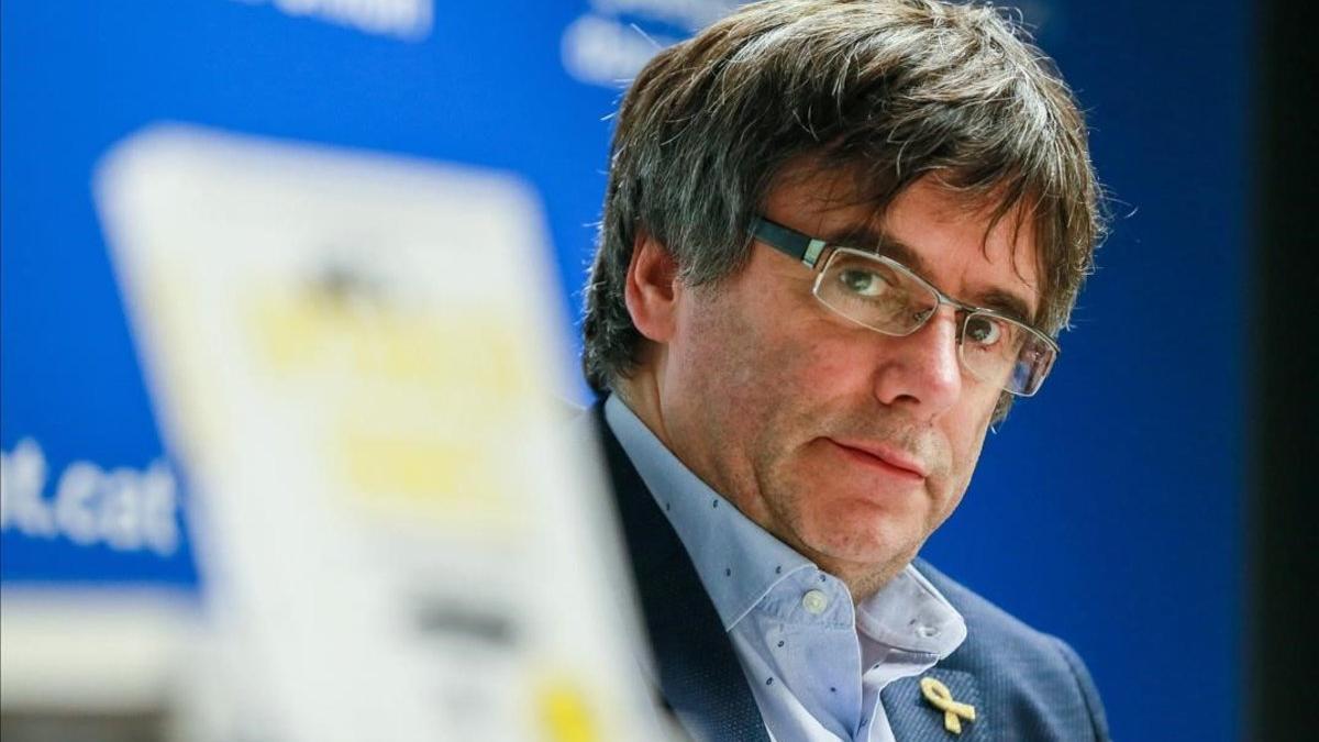 Carles Puigdemont, en Bruselas