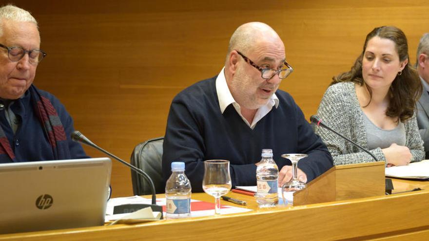 Vicent MAurí, del STEPV, ante la comisión de plurilingüismo en las Cortes