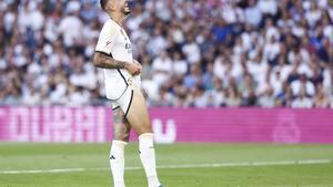 Joselu, delantero del Real Madrid.