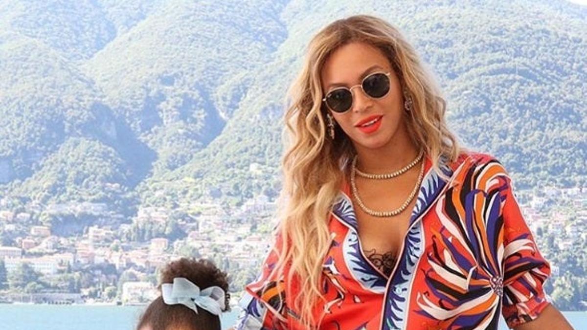 La pequeña Blue Ivy hace la competencia a Beyoné