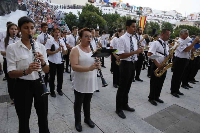 Representación del hallazgo de la Virgen de Candelaria por los guanches 2016