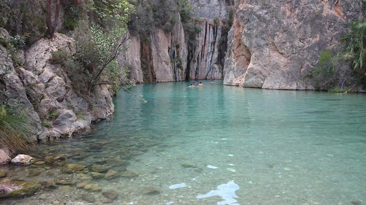 Aguas termales en Montanejos.