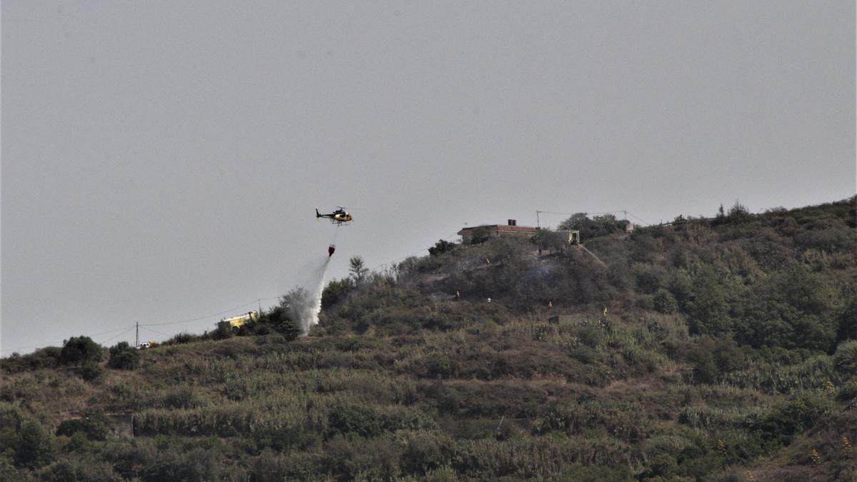 Conato de incendio en Lo Blanco, en Teror.