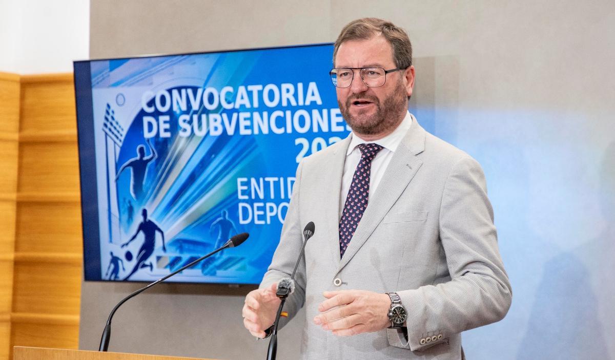 Antonio Martín, en la presentación del programa de subvenciones.