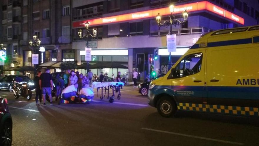 Una persona herida tras sufrir un accidente de moto en Vigo