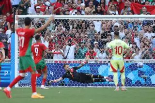 Fútbol en los Juegos Olímpicos: Marruecos - España, en imágenes