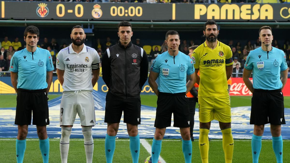 Imagen previa al inicio del Villarreal-Real Madrid de LaLiga, el 7 de enero, en el Estadio de la Cerámica.