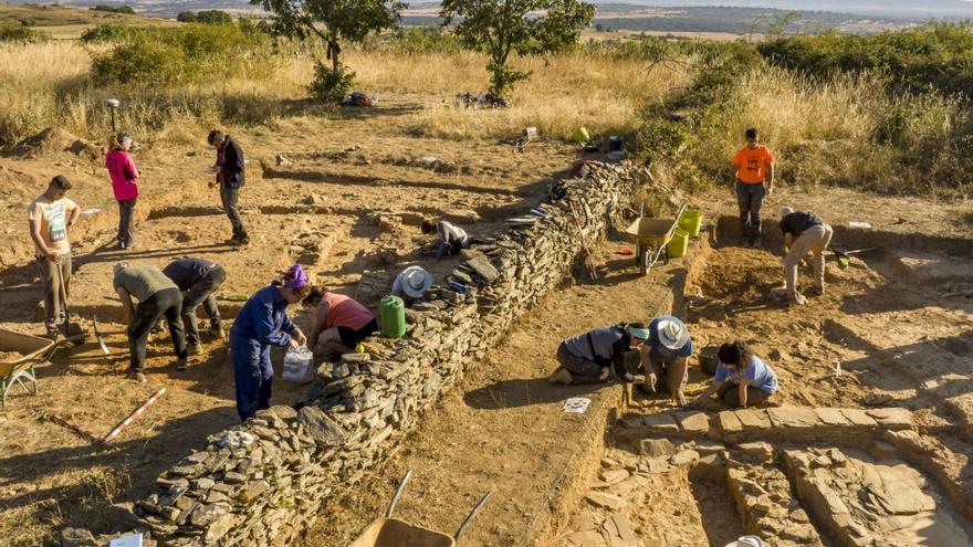 Participantes en la campaña arqueológica trabajan en la zona de El Castrico de Rabanales. | Zamora Protohistórica