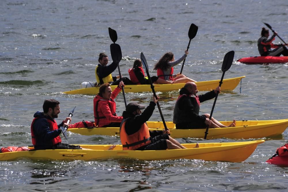 A Cortegada, en kayak