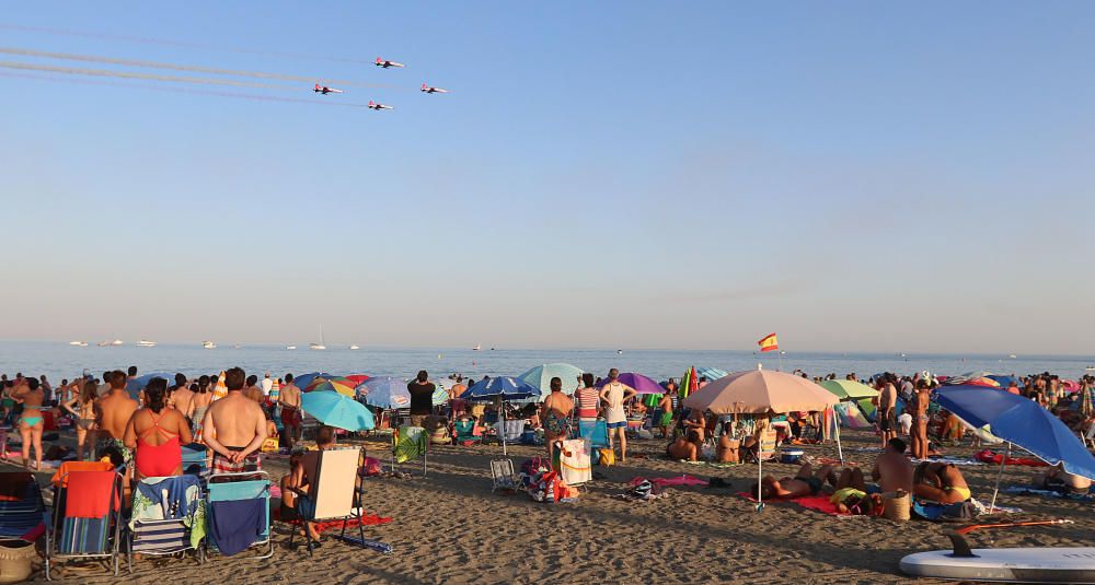 La jornada del sábado estuvo marcada por un espectáculo al atardecer sobre las playas de la localidad torreña